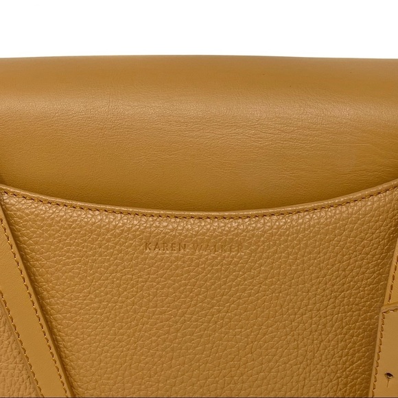 Karen Walker Calfskin Leather Arrow Shoulder Bag - Picture 7 of 9